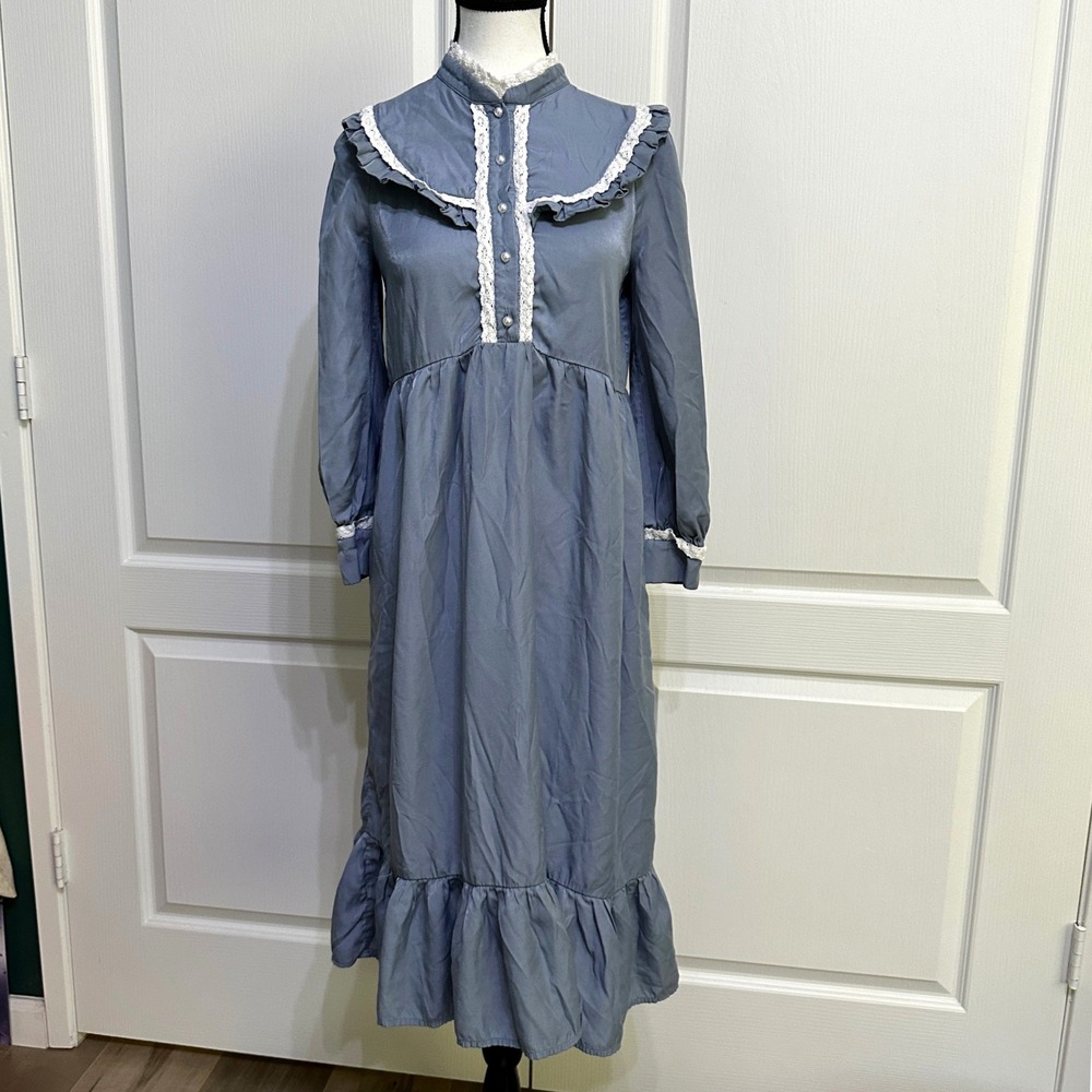 Scarlet Darkness Victorian Cottagecore Prairie Dress Girls 12Y Womens XS Ruffles
